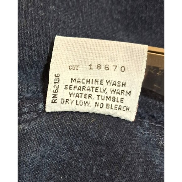 Vintage 90s Guess Overalls Y2K READ Womens Size 4 USA Indigo Blue Denim - Picture 12 of 15